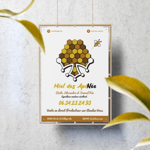 Mockup Flyer de Miel